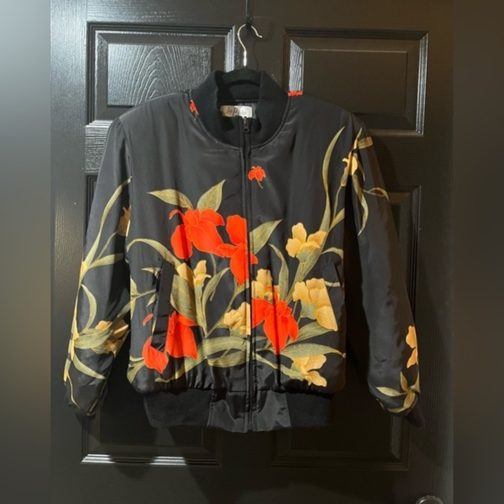 La Phia Collections Floral Bomber Jacket